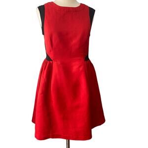 Prabal Gurung for Target Red and Black Fit and Flare Dress Womens Size 10